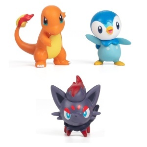Pokemon - Set de joaca cu 6 figurine, Ash & Pikachu & Charmander #1 & Rowlet & Piplup & Zorua - Img 7