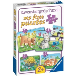 Primul Meu Puzzle Animale, 2/4/6/8 Piese - Img 2