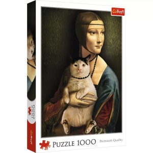 Puzzle 1000 Doamna Cu Pisica