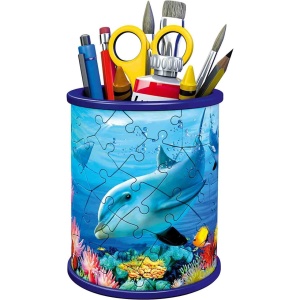Puzzle 3D Delfin Suport Pixuri, 54 Piese - Img 2