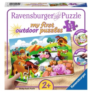 Puzzle Animale Dragute De Ferma, 12 Piese