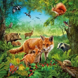 Puzzle Animalele Pamantului, 3X49 Piease - Img 1