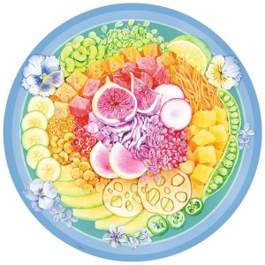 Puzzle Cerc Bol Cu Fructe Si Legume, 500 Piese - Img 2