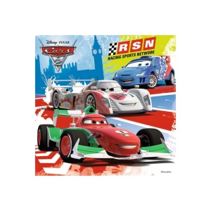 Puzzle Lumea Masinilor De Curse, 3X49 Piese - Img 2
