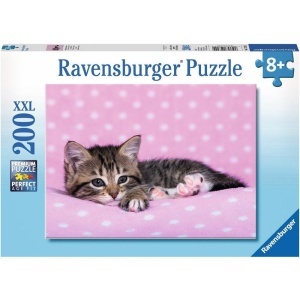 Puzzle Pisicuta Pe Patura, 200 Piese