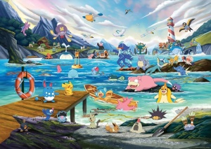 Puzzle Pokemon Vaporeon Si Marea Calda 1000 - Img 2