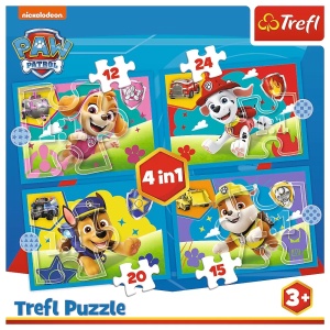 Puzzle Trefl 4In1 Patrula Catelusilor Echipa - Img 5