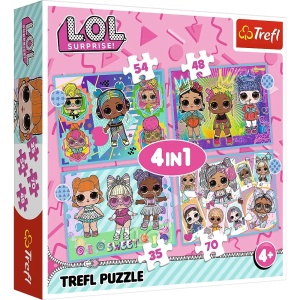 Puzzle Trefl Lol 4In1 Cunoaste Papusile