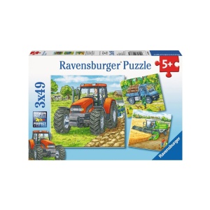 Puzzle Utilaje Agricole, 3X49 Piese
