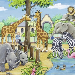 Puzzle Zoo, 2X24 Piese - Img 2