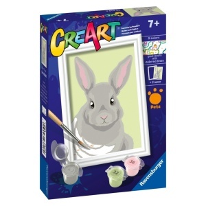 Ravensburger - CreArt pictura pe numere pentru copii iepuras gri - Img 2