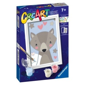 Ravensburger - CreArt pictura pe numere pentru copii lup dragut - Img 2
