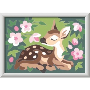 Ravensburger - CreArt pictura pe numere pentru copii pui de caprioara si flori - Img 3