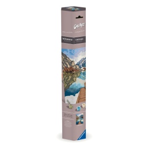 Ravensburger - Pictura pe numere Tablou Canvas vedere la lac - Img 4