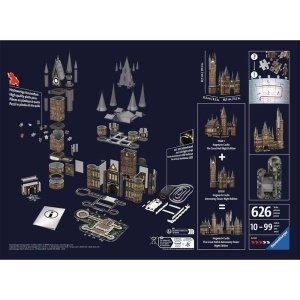 Ravensburger - Puzzle 3d Cu Led Harry Potter Turn Astronomie 540 Piese - Img 3