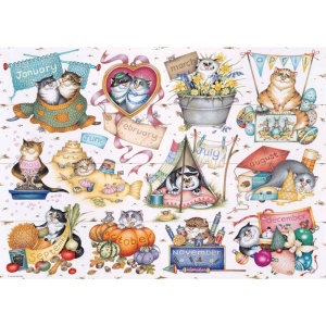 Ravensburger - Puzzle calendarul pisicutelor 1000 piese - Img 3
