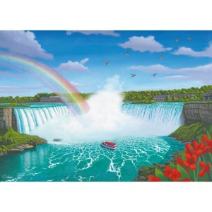 Ravensburger - Puzzle de colectie cascada Niagara Canada 1000 piese - Img 3
