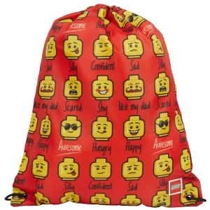Sac sport LEGO Minifigurine Roşu