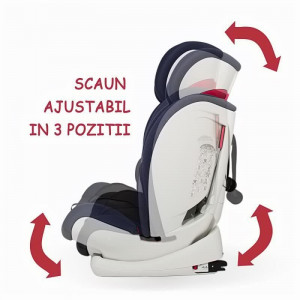Scaun auto cu Isofix grupa 9-36 kg COCCOLLE Vela-Fix albastru - Img 8
