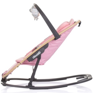 Scaunel balansoar Chipolino Senso pink marshmallow wood - Img 2