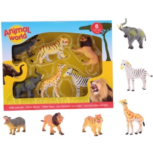 Set 6 figurine din cauciuc - Animale salbatice - Img 2