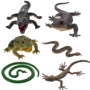 Set 6 figurine din cauciuc - Reptile - Img 2