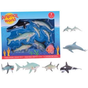 Set 7 figurine din cauciuc - Animale marine - Img 2