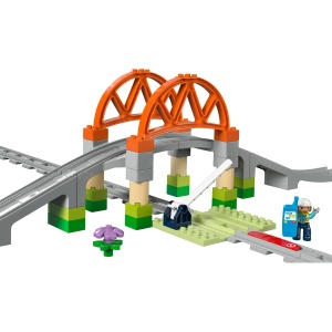 Set Jucarii LEGO DUPLO® - Set de extindere Pod cu sine de cale ferata (10426) - Img 2