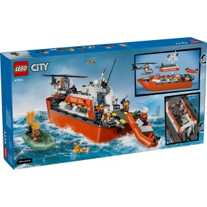 Set LEGO City - Barcă de salvare și elicopter ale Pazei de Coastă (60504) - Img 3