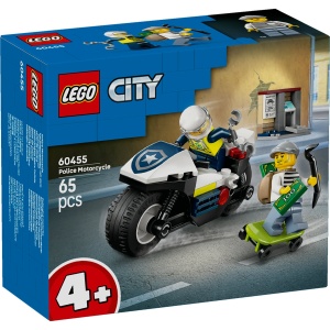 Set LEGO City - Urmărire cu motocicleta de poliţie (60455) - Img 2
