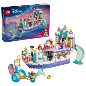 Set LEGO Disney - Barca nunții regale a lui Ariel (43299)