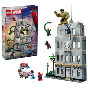 Set LEGO Marvel Super Heroes - Confruntarea memorabilă dintre Omul-Păianjen și Hulk (76350)