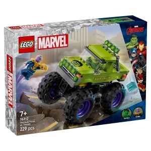 Set LEGO Marvel Super Heroes - Hulk în vehicul de teren contra lui Thanos (76312) - Img 4