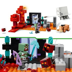 Set LEGO Minecraft - Amuscada in portalul Nether (21255) - Img 7