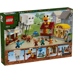 Set LEGO Minecraft - Atacul baloanelor Ghast asupra satului (21273) - Img 2