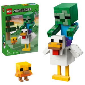 Set LEGO Minecraft - Jocheu de găini (21582)