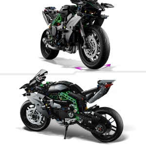 Set LEGO Technic - Motocicleta Kawasaki Ninja H2R (42170) - Img 7
