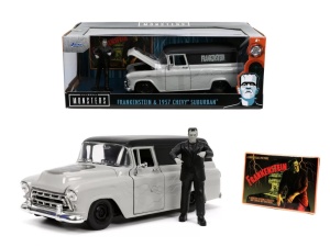 Set Masinuta 1957 Chevy Suburban Si Figurina Frankenstein - Img 6