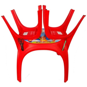 Set Masuta cu 2 scaune pentru copii Pilsan King Table red - Img 2