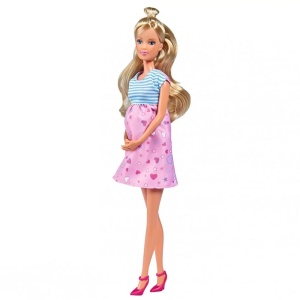 Set Simba Steffi Love Welcom Surprise Family papusa Steffy 29 cm, papusa Kevin 29 cm, papusa Evi 12 cm si accesorii - Img 2