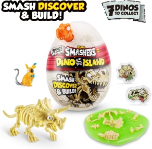 Smashers - Mini Ou surpriza cu 6 accesorii, Dino Island - Img 2