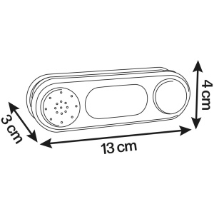 Sonerie electronica pentru casuta copii Smoby Doorbell gri - Img 2