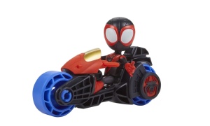 Spidey Prietenii Extraordinari Set Motocicleta Si Figurina Miles Morales Spider Man 10Cm - Img 5