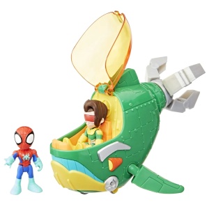 Spidey Si Prietenii Lui Uimitori Marvel Water Webs Set Submarinul Doc Ock Cu Figurine Si Accesorii - Img 2