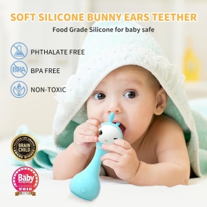 Alilo Smarty Bunny - Iepuras interactiv pentru bebelusi, albastru, RO/EN - Img 3