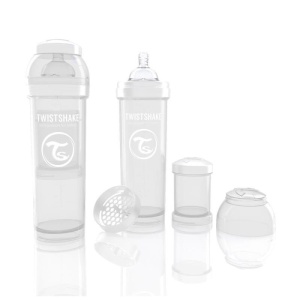 Biberon Twistshake Anti - Colici 330 ml Alb - Img 2