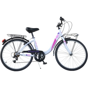 Bicicleta Dino Bikes 24' City Summertime alb