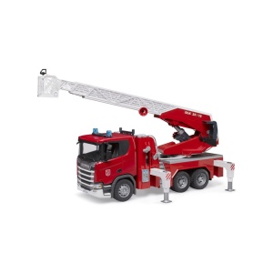 Bruder camion de pompieri Scania Super 560R cu scara pompa de apa si sirena - Img 2