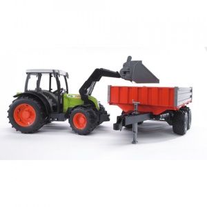 Bruder - Tractor Claas Nectis 267 F Cu Remorca Basculabila - Img 3