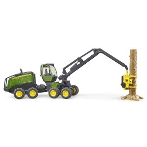 Bruder - Tractor Forestier John Deere 1270G Cu Un Bustean - Img 3